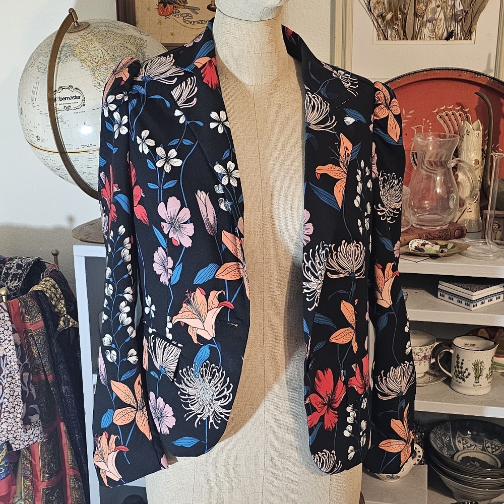 Who What Wear Floral Blazer